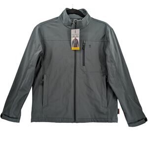 Free Country Freecycle Full Zipper Jacket‎ M 38 40 Gray Pewter Super Softshell